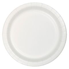 Platos de papel blancos 23 cm (8) - Conver Party