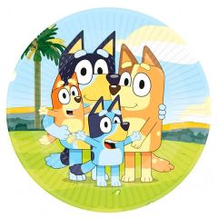 Platos de papel Bluey 23 cm (8) - Amscan