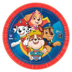 Platos de papel Patrulla Canina 23 cm (8) - Amscan