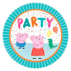 Platos de papel Peppa Pig 23 cm (8) - Amscan