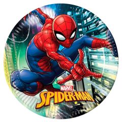 Platos de papel Spiderman Web Warriors 23 cm (8) - Decorata Party