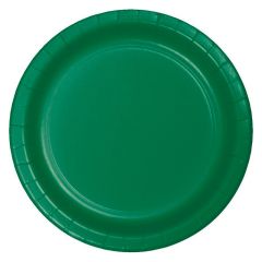 Platos de papel verdes 23 cm (8) - Conver Party