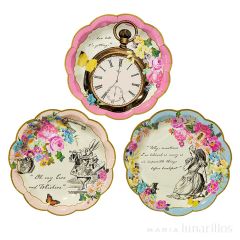 Platos pequeños Truly Alice 17 cm (12) - Talking Tables