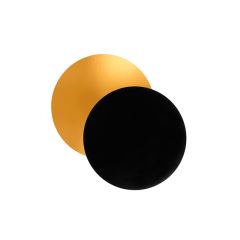 Platos redondos negros y dorados 7,5 cm (10) - Pastkolor
