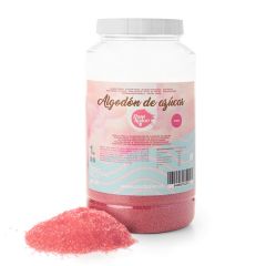 Preparado en polvo para algodón de azúcar rosa sabor fresa 1 kg - Sin gluten - Pastkolor