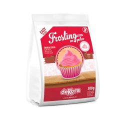 Preparado para frosting o crema de fresa 300 g - Sin gluten - Dekora
