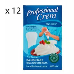 Professional Crem: Nata vegetal Pack 12 litros - Sin lactosa