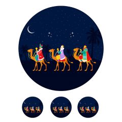 Oblea Reyes Magos 2 - 20 cm - María Lunarillos