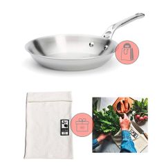 Sartén con mango Affinity 20 cm - Acero inoxidable - De Buyer + REGALO bolsa conservación