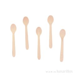 Cucharitas café de madera 11 cm (20) - Papstar