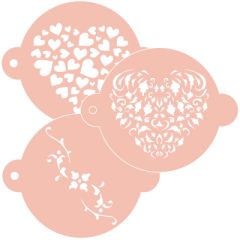 Stencils de corazones y cenefa 20 cm (3) - TodoStencil