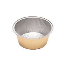 Moldes de papel de aluminio dorados para flan 6 x 3,5 cm (20)