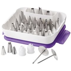 Estuche con boquillas, clavos y adaptadores 55 piezas - Wilton