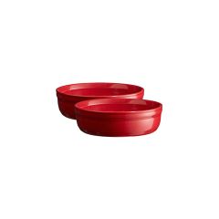 Cuencos rojos para crema catalana 12 x 3 cm (2) - Cerámica - Emile Henry