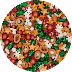 Sprinkles 3D Medley Mistletoe Kisses Navidad 70 g - Funcakes