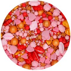 Sprinkles 3D Medley Secret Valentine San Valentín 70 g - Funcakes