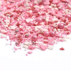 Sprinkles blanco y rosa Love Birds 90 gr - Happy Sprinkles
