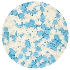 Sprinkles estrellas blancas y azules 55 g - Funcakes