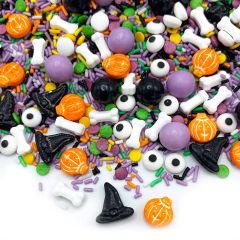 Sprinkles calabazas, huesos y sombreros Spooky Halloween 90 g - Happy Sprinkles