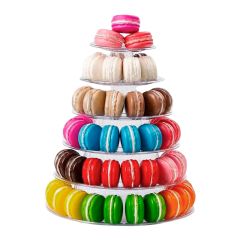 Stand redondo para macarons 6 niveles acrílico - Pastkolor