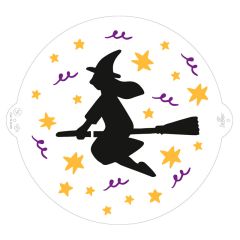 Stencil bruja Halloween 25 cm - Decora