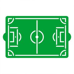 Stencil campo de fútbol 20 x 30 cm - Decora