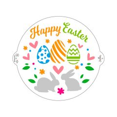 Stencil Happy Easter Feliz Pascua 25 cm - Decora