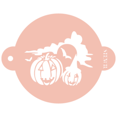 Stencil calabazas Halloween 20 cm - TodoStencil