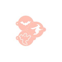 Stencils de murciélago, fantasma y bruja 9 cm (3) - TodoStencil
