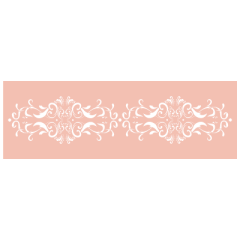 Stencil para contornos nupcial (nº 4C), 29 cm - TodoStencil