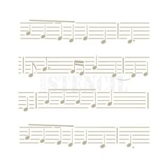 Stencil para fondos partitura 12 cm - TodoStencil