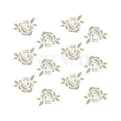 Stencil para fondos rosas 12 cm - TodoStencil