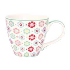 Taza de cerámica con asa mug Rike White 250 ml - GreenGate