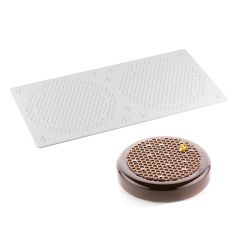 Tapete para encaje de azúcar y decoraciones Alvéolé 9 - Silikomart Professional