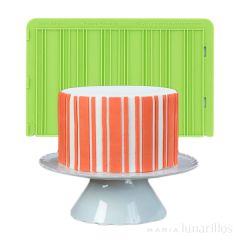 Molde silicona para fondant lateral Rayas - Marvelous