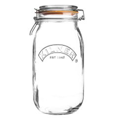 Tarro de cristal redondo con cierre hermético 3 litros - Kilner
