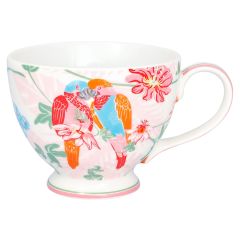 Taza de cerámica con asa Fallulah White 350 ml - GreenGate
