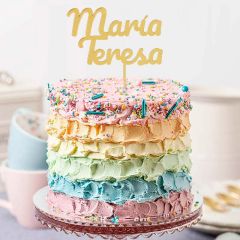 Topper Nombre o Texto Personalizado - 2 líneas