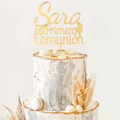 Topper personalizado Mi Primera Comunión nombre