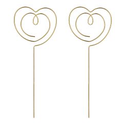 Toppers corazones dorados - PartyDeco