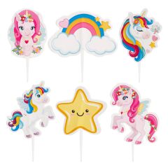 Toppers para cupcakes unicornios Tesia & Friends (30) - Dekora