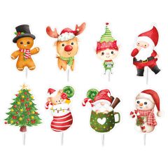 Toppers para cupcakes personajes Navidad (16) - Dekora